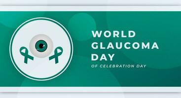 World Glaucoma Day Celebration Vector Design Illustration for Background, Poster, Banner, Advertising, Greeting Card