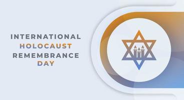 Holocaust Remembrance Day Celebration Vector Design Illustration for Background, Poster, Banner, Advertising, Greeting Card