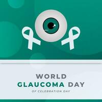 World Glaucoma Day Celebration Vector Design Illustration for Background, Poster, Banner, Advertising, Greeting Card