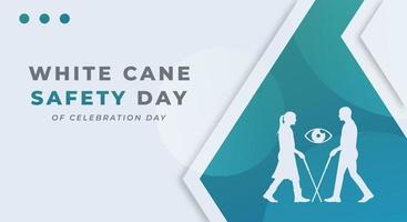 White Cane Safety Day Celebration Vector Design Illustration for Background, Poster, Banner, Advertising, Greeting Card