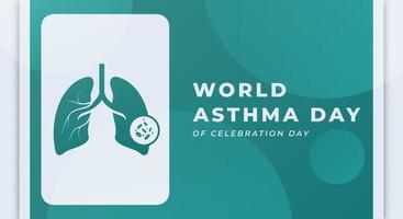 World Asthma Day Celebration Vector Design Illustration for Background, Poster, Banner, Advertising, Greeting Card