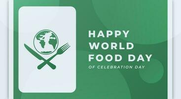 World Food Day Celebration Vector Design Illustration for Background, Poster, Banner, Advertising, Greeting Card