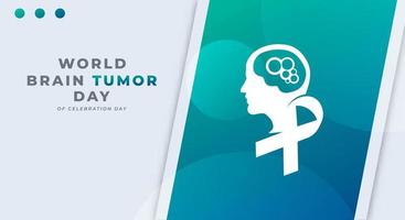 World Brain Tumor Day Celebration Vector Design Illustration for Background, Poster, Banner, Advertising, Greeting Card