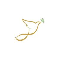 Bird wing Dove icon Template vector illustration