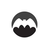 bat vector icon logo template