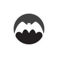 bat vector icon logo template