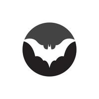 bat vector icon logo template