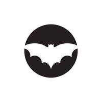 bat vector icon logo template