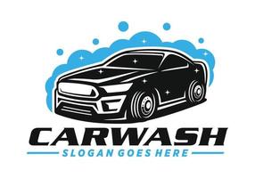 Car wash logo design vector