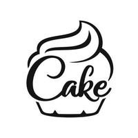 Cake logo design vector illustration