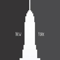 Vector illustration of Empire State Building in New York