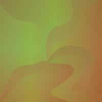 abstract background with smooth wavy lines in green and orange colors vector