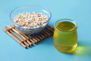 peanuts and oils in a container photo