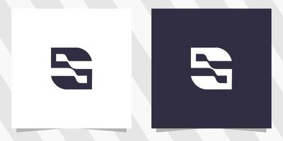 letter s logo design template vector