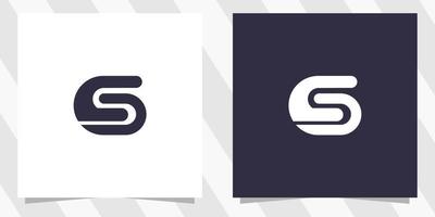 letter s logo design template vector