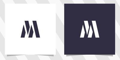 letter m logo design template vector