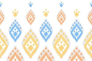 Abstract ethnic pattern art. Ikat seamless pattern traditional. American, Mexican style. vector