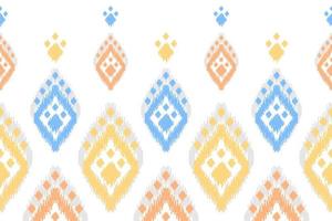 Abstract ethnic pattern art. Ikat seamless pattern traditional. American, Mexican style. vector