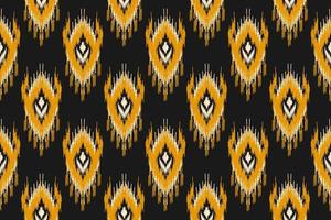 Fabric ikat pattern art. Geometric ethnic seamless pattern traditional. American, Mexican style. vector