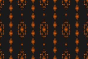 Fabric ikat pattern art. Geometric ethnic seamless pattern traditional. American, Mexican style. vector