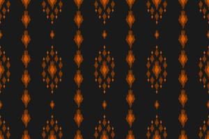 Fabric ikat pattern art. Geometric ethnic seamless pattern traditional. American, Mexican style. vector