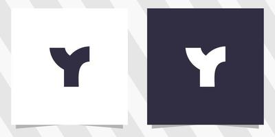 letter yr ry logo design vector