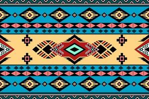 Abstract African inspired seamless fabric pattern vector