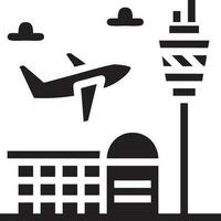 Plane icon symbol image vector, illustration of the flight aviation in black image. EPS 10 vector