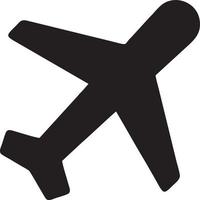 Plane icon symbol image vector, illustration of the flight aviation in black image. EPS 10 vector