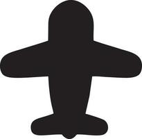 Plane icon symbol image vector, illustration of the flight aviation in black image. EPS 10 vector