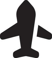 Plane icon symbol image vector, illustration of the flight aviation in black image. EPS 10 vector