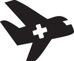 Plane icon symbol image vector, illustration of the flight aviation in black image. EPS 10 vector