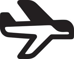 Plane icon symbol image vector, illustration of the flight aviation in black image. EPS 10 vector