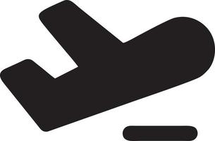 Plane icon symbol image vector, illustration of the flight aviation in black image. EPS 10 vector