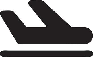 Plane icon symbol image vector, illustration of the flight aviation in black image. EPS 10 vector