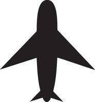 Plane icon symbol image vector, illustration of the flight aviation in black image. EPS 10 vector