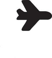 Plane icon symbol image vector, illustration of the flight aviation in black image. EPS 10 vector