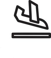 Plane icon symbol image vector, illustration of the flight aviation in black image. EPS 10 vector