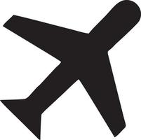 Plane icon symbol image vector, illustration of the flight aviation in black image. EPS 10 vector