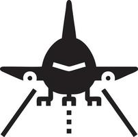 Plane icon symbol image vector, illustration of the flight aviation in black image. EPS 10 vector