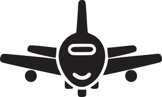 Plane icon symbol image vector, illustration of the flight aviation in black image. EPS 10 vector