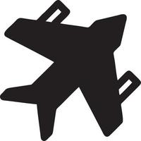 Plane icon symbol image vector, illustration of the flight aviation in black image. EPS 10 vector