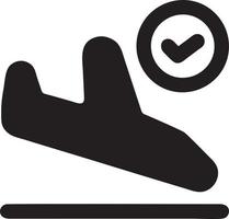 Plane icon symbol image vector, illustration of the flight aviation in black image. EPS 10 vector