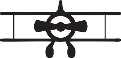 Plane icon symbol image vector, illustration of the flight aviation in black image. EPS 10 vector