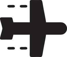 Plane icon symbol image vector, illustration of the flight aviation in black image. EPS 10 vector