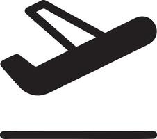 Plane icon symbol image vector, illustration of the flight aviation in black image. EPS 10 vector