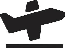 Plane icon symbol image vector, illustration of the flight aviation in black image. EPS 10 vector