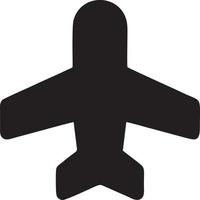 Plane icon symbol image vector, illustration of the flight aviation in black image. EPS 10 vector