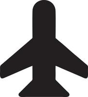 Plane icon symbol image vector, illustration of the flight aviation in black image. EPS 10 vector