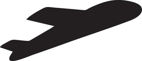 Plane icon symbol image vector, illustration of the flight aviation in black image. EPS 10 vector